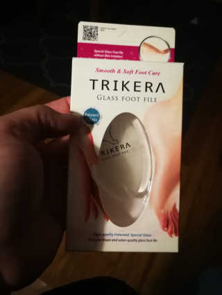 TRIKERA – 피부에 흠집이없는 발 스크럽 제품 — 5점을 준 리뷰어가 2019년 12월 올린 사용 사진