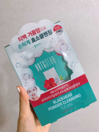 비알티씨 V10 파우더 클렌징 티백 2종 — 4점을 준 리뷰어가 2019년 2월 올린 사용 사진