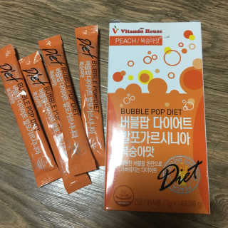 비타민하우스 버블팝 다이어트 발포가르시니아 청포도/복숭아 — 4점을 준 리뷰어가 2017년 5월 올린 사용 사진