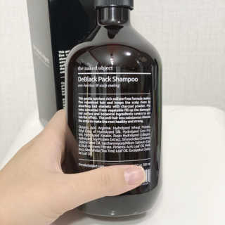 the naked object [탈모볼륨샴푸] 디블랙 팩 샴푸 — 5점을 준 리뷰어가 2019년 12월 올린 사용 사진