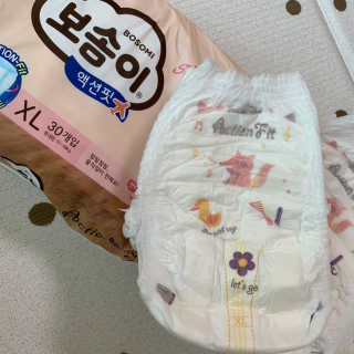 보솜이 액션핏 팬티형 — 5점을 준 리뷰어가 2019년 4월 올린 사용 사진