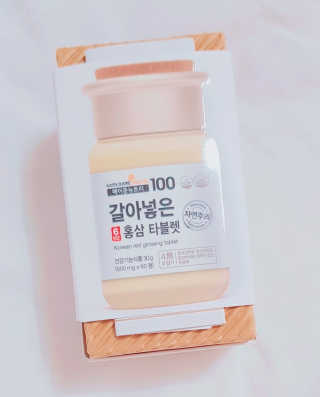 메이준뉴트리 갈아넣은 6년근 홍삼 타블렛 — 5점을 준 리뷰어가 2018년 5월 올린 사용 사진