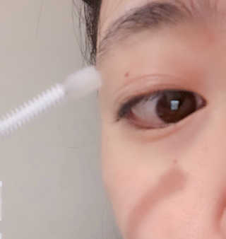 파워아이래쉬 인텐시브 세럼 스트롱 속눈썹영양제 — 4점을 준 리뷰어가 2020년 2월 올린 사용 사진