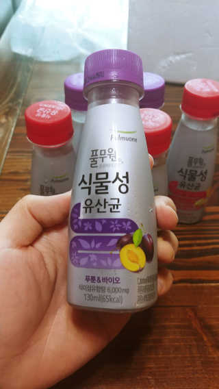 풀무원 식물성유산균 레드앤오메가 + 푸룬앤바이오 — 4.33점을 준 리뷰어가 2018년 11월 올린 사용 사진