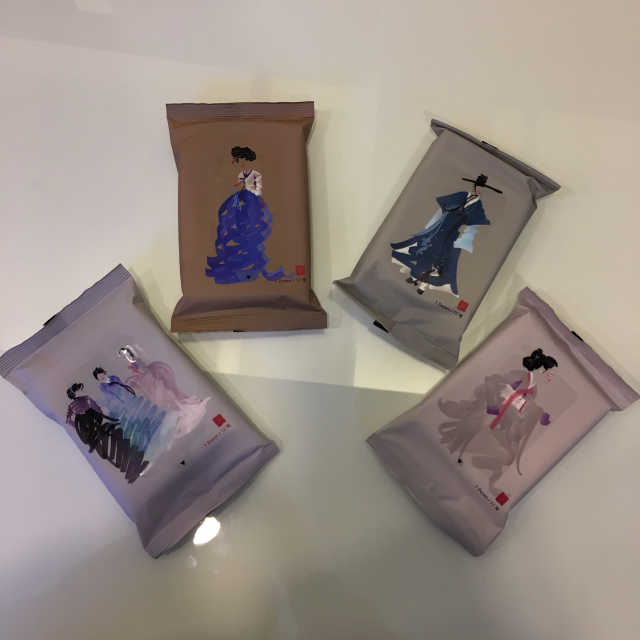 한복시리즈 물티슈 리뷰 사진