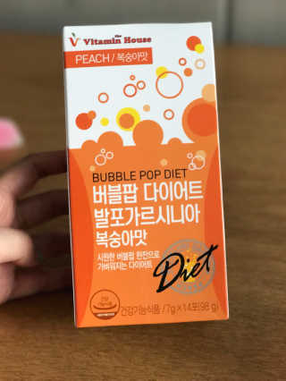비타민하우스 버블팝 다이어트 발포가르시니아 청포도/복숭아 — 5점을 준 리뷰어가 2017년 6월 올린 사용 사진