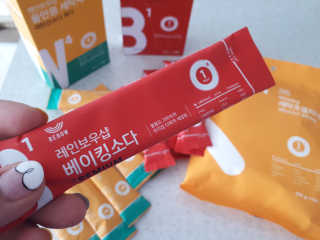 레인보우샵 올인원세탁세제,베이킹소다 스틱포6개입+세탁조클리너 — 4.5점을 준 리뷰어가 2018년 3월 올린 사용 사진