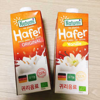 나투미 귀리음료 오리지날 1L + 바닐라 1L — 4.5점을 준 리뷰어가 2019년 2월 올린 사용 사진