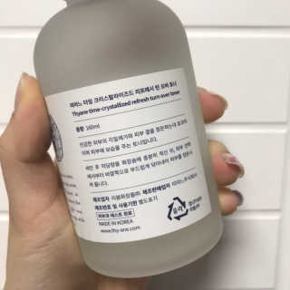 띠아느 타임 크리스탈라이즈드 리프레시 턴 오버 토너 — 4점을 준 리뷰어가 2019년 7월 올린 사용 사진