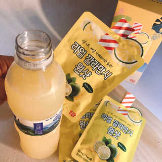 장수농가 리얼깔라만시 원샷 50ml 10팩+보틀 — 3.5점을 준 리뷰어가 2019년 4월 올린 사용 사진