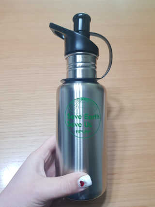 비타맘 지구를 지키는 리퓨리 정수물병 - 플라스틱 남용 예방 — 5점을 준 리뷰어가 2020년 2월 올린 사용 사진