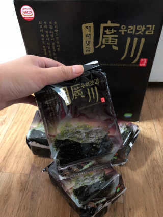 광천우리맛김 한봉지 2~3인분, 맛있는 우리재래식탁김26매20봉 — 5점을 준 리뷰어가 2018년 4월 올린 사용 사진