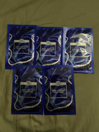 Pearl Collagen Velvet Mask 1 BOX by YVESOM — 5점을 준 리뷰어가 2019년 3월 올린 사용 사진
