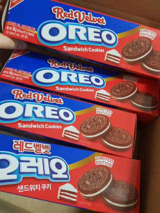 오레오 레드벨벳 — 5점을 준 리뷰어가 2018년 1월 올린 사용 사진