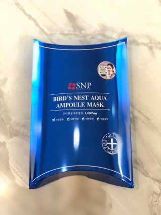 SNP 바다제비집 아쿠아 앰플 마스크 — 5점을 준 리뷰어가 2018년 3월 올린 사용 사진