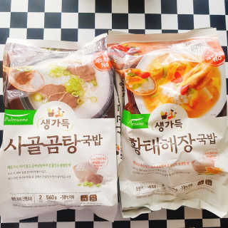 [풀무원] 사골곰탕국밥 황태해장국밥 — 5점을 준 리뷰어가 2018년 6월 올린 사용 사진