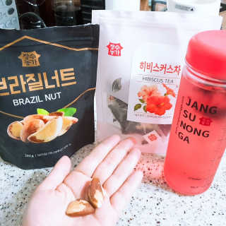 장수농가 브라질너트, 히비스커스 — 5점을 준 리뷰어가 2018년 7월 올린 사용 사진