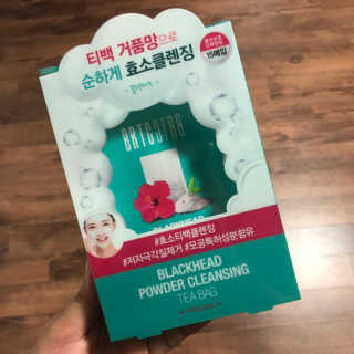 비알티씨 V10 파우더 클렌징 티백 2종 — 4점을 준 리뷰어가 2019년 2월 올린 사용 사진