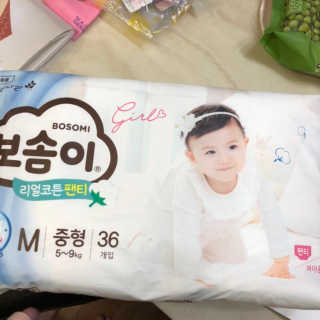 보솜이 리얼코튼 팬티형 — 5점을 준 리뷰어가 2019년 3월 올린 사용 사진