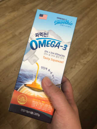 오메가-3스무디 [오메가스무디] 짜먹는 오메가3 DHA 임산부 어린이 — 4점을 준 리뷰어가 2019년 3월 올린 사용 사진