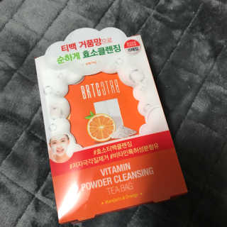 비알티씨 V10 파우더 클렌징 티백 2종 — 4점을 준 리뷰어가 2019년 2월 올린 사용 사진