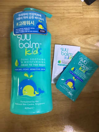전연령_수밤키즈 헤드투토 바디워시 420ml — 5점을 준 리뷰어가 2019년 8월 올린 사용 사진