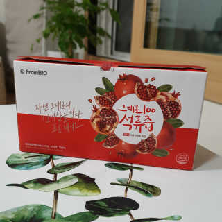 프롬바이오 오직 석류만 [그대로100 석류즙] 하루 1포로 건강하게 — 5점을 준 리뷰어가 2019년 9월 올린 사용 사진