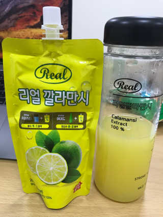 장수농가 리얼깔라만시 — 5점을 준 리뷰어가 2018년 6월 올린 사용 사진