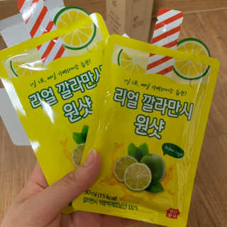 장수농가 리얼깔라만시 원샷 50ml 10팩+보틀 — 5점을 준 리뷰어가 2019년 5월 올린 사용 사진