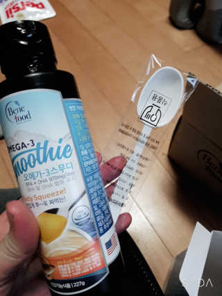 오메가-3스무디 [오메가스무디] 짜먹는 오메가3 DHA 임산부 어린이 — 4.5점을 준 리뷰어가 2019년 3월 올린 사용 사진
