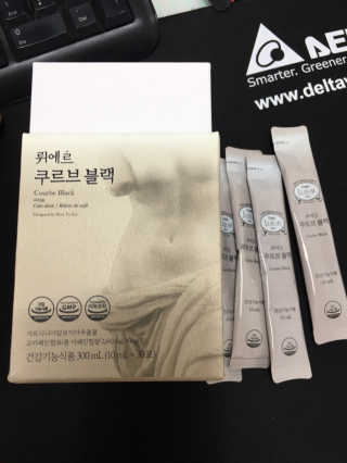 [하우투잇] 뤼에르 쿠르브 블랙 10ml x 30포 총 300ml — 4점을 준 리뷰어가 2020년 3월 올린 사용 사진