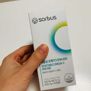 소버스 식물성 오메가3 DHA 600 — 4점을 준 리뷰어가 2020년 1월 올린 사용 사진