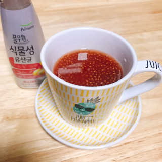 풀무원 식물성유산균 레드앤오메가 + 푸룬앤바이오 — 4.67점을 준 리뷰어가 2018년 11월 올린 사용 사진
