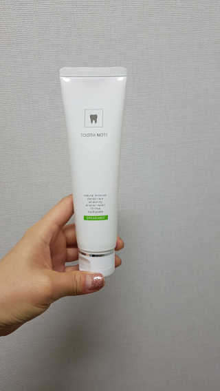 투스노트 천연치약 120g 2종 세트 화이트닝 케어 — 5점을 준 리뷰어가 2018년 12월 올린 사용 사진