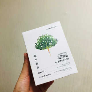 헬씨앤핏 디톡스와 변비에 탁월한 연두함초. 천연변비약으로 유명 — 5점을 준 리뷰어가 2020년 1월 올린 사용 사진