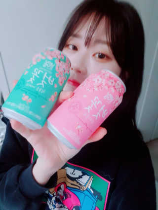 GS25 벚꽃 팝콘 + 벚꽃스파클링 + 벚꽃 청포도 에이드 — 5점을 준 리뷰어가 2018년 3월 올린 사용 사진