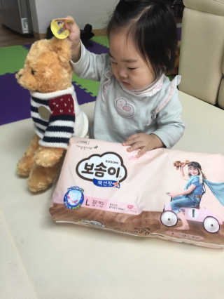 보솜이 액션핏 팬티형 — 5점을 준 리뷰어가 2019년 3월 올린 사용 사진