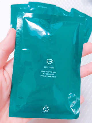 키토랩 방탄커피 디카페인 일주일용 — 5점을 준 리뷰어가 2019년 7월 올린 사용 사진