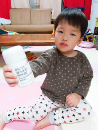 네츄럴굿띵스 퓨어 키즈 멀티비타민 앤 미네랄 30일분 — 1점을 준 리뷰어가 2019년 1월 올린 사용 사진