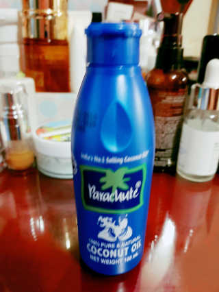 파라슈트 100퍼 코코넛오일 100ml — 5점을 준 리뷰어가 2018년 9월 올린 사용 사진