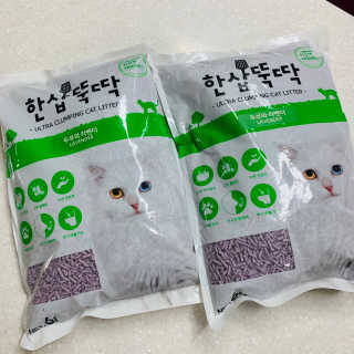 [펫토리아] BEST 고양이두부모래 6L 한삽뚝딱 — 4.5점을 준 리뷰어가 2019년 2월 올린 사용 사진