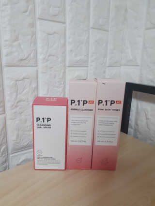 피원피 P1P.AC핑크스킨토너,버블클렌저 세트 — 4.83점을 준 리뷰어가 2018년 4월 올린 사용 사진
