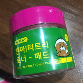 미플레이 진짜 티트리 토너 패드 — 3.33점을 준 리뷰어가 2018년 11월 올린 사용 사진