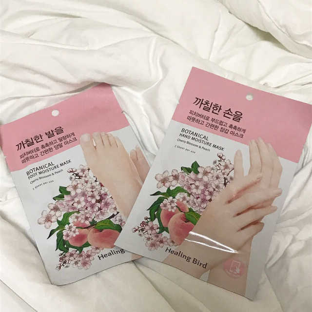 힐링버드 보태니컬 핸드 & 풋 모이스처 마스크 리뷰 사진