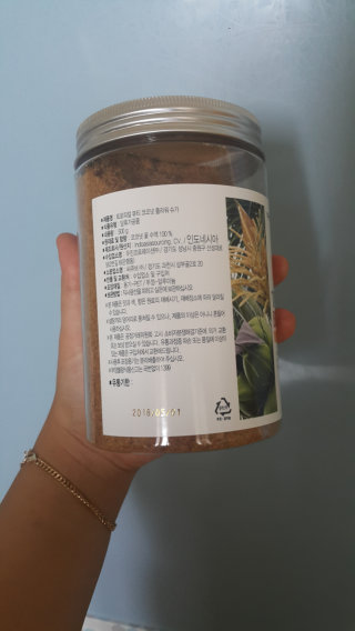 트로피칼뷰티 코코넛 플라워슈가500g — 4.5점을 준 리뷰어가 2016년 7월 올린 사용 사진
