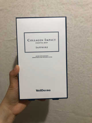 웰더마 사파이어 콜라겐 임팩트 에센셜 마스크 — 5점을 준 리뷰어가 2019년 4월 올린 사용 사진