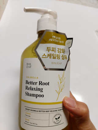 달리프 클로렐라 베러 루트 릴렉싱 샴푸 500ml — 5점을 준 리뷰어가 2020년 1월 올린 사용 사진