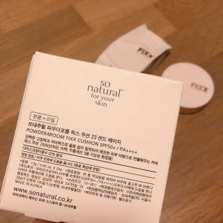 쏘내추럴 밀착 착붙 픽스쿠션 — 5점을 준 리뷰어가 2019년 8월 올린 사용 사진