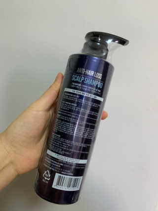 다슈코리아 다슈 데일리 한방 두피 골드 샴푸 500ml — 3.5점을 준 리뷰어가 2019년 2월 올린 사용 사진