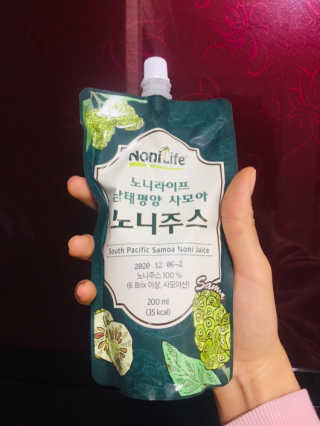 장수농가 남태평양 사모아 노니 원액 1L or 200mlx10팩 중 택 1 — 4.5점을 준 리뷰어가 2019년 1월 올린 사용 사진